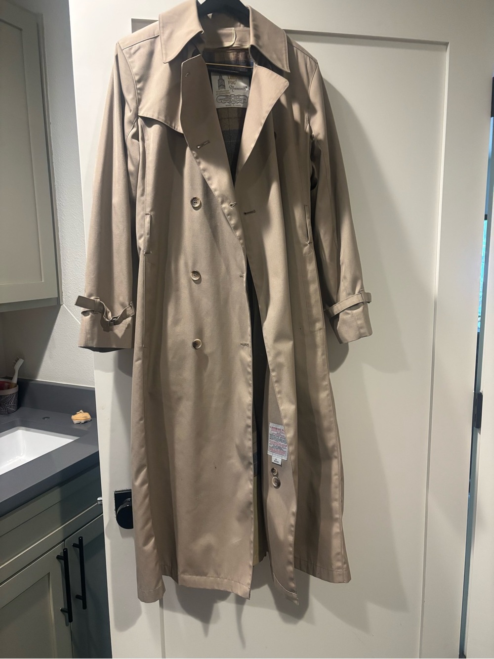 Vintage London Fog Tan Trench Coat